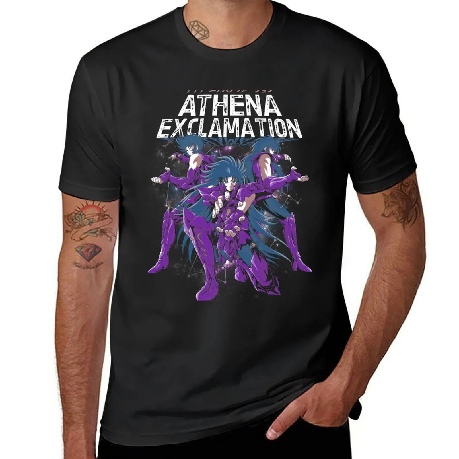 Athena Exclamation T-Shirt quick drying kawaii clothes anime clothes t shirt for men