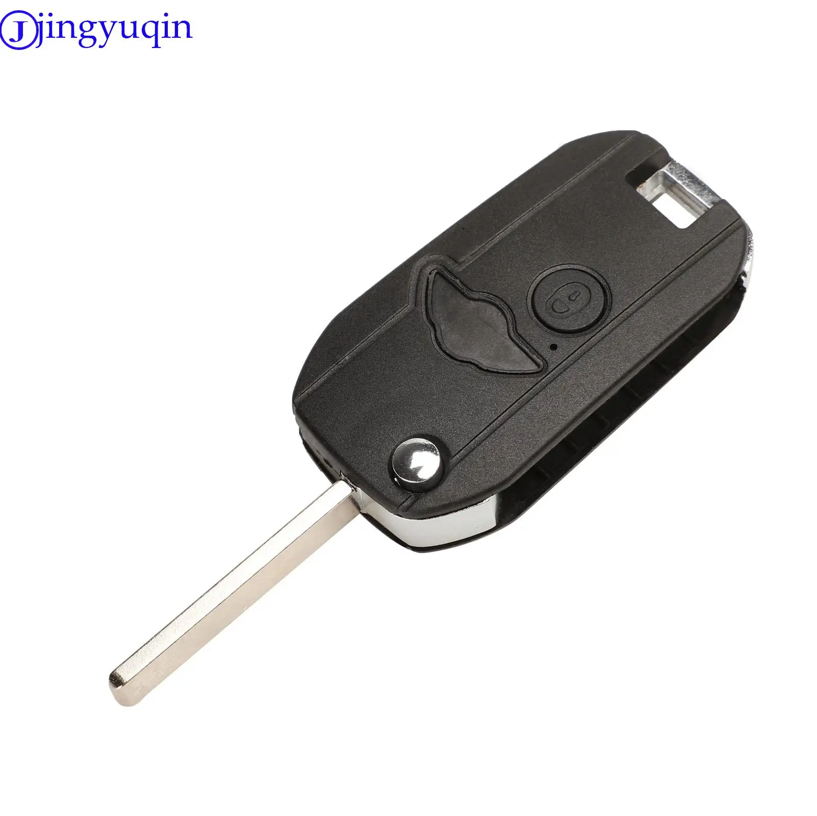 jingyuqin Modified 2 Buttons Car Key Shell for MG BMW Mini Cooper R53 R50 S for Land Rover 75 Z3 Z4 X3 X5 e46 e39 e36 e34