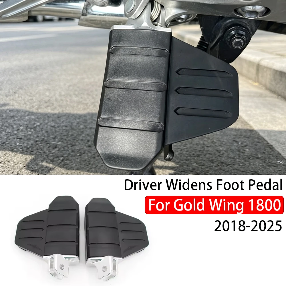 For Gold Wing GL1800 Tour DCT For Honda Goldwing GL 1800 2018-2025 Motorcycle Wide Rider Foot Pegs Footrests Highway Peg Mounts