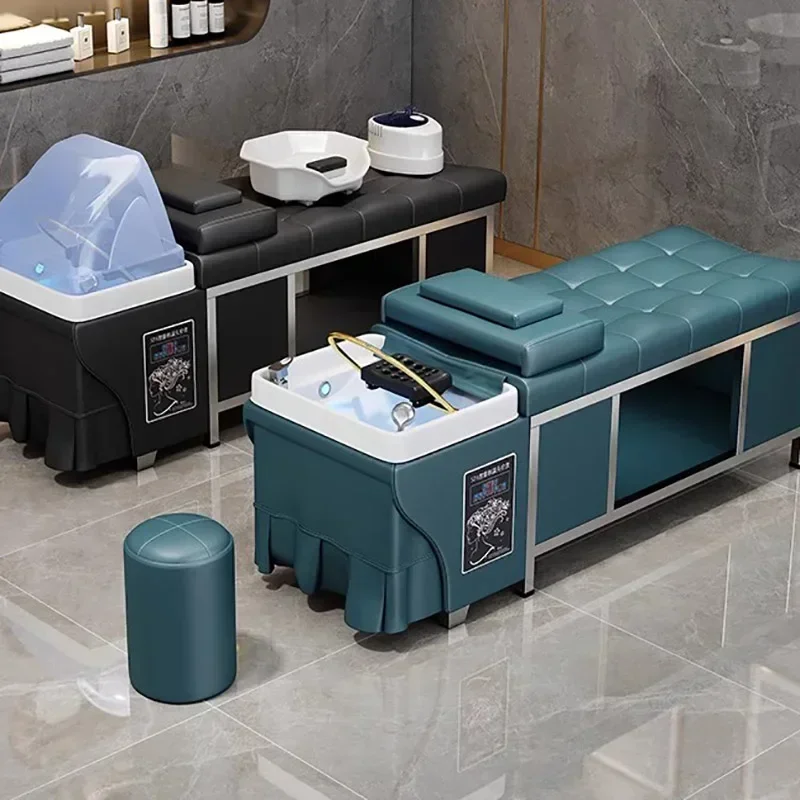Simple Head Spa Equipment Chairs Shampoo Beauty Hair Washing Chair Hairdressing Cosmetic Cadeira De Salao Hairstyle CY50XF