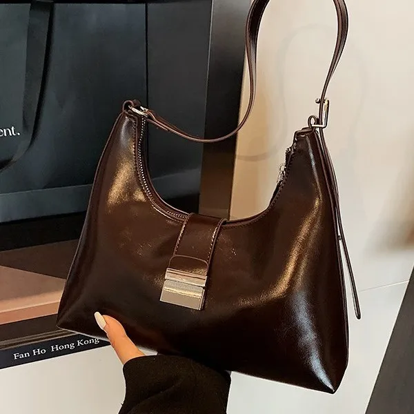 

2025 Luxe Underarm Bag, Minimalist Square Purse for Women, Textured Crossbody Tote, Chic Day-to-Night Bag, Fashion Commuter Bag​