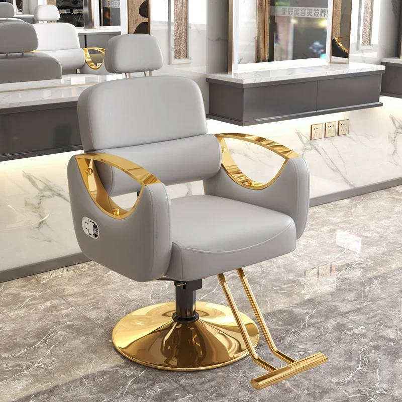 

Professional Accent Barber Chairs Stylist Footrest Luxury Hairdressing Chairs Golden Sillas Barberia Barber Equipment MQ50BC