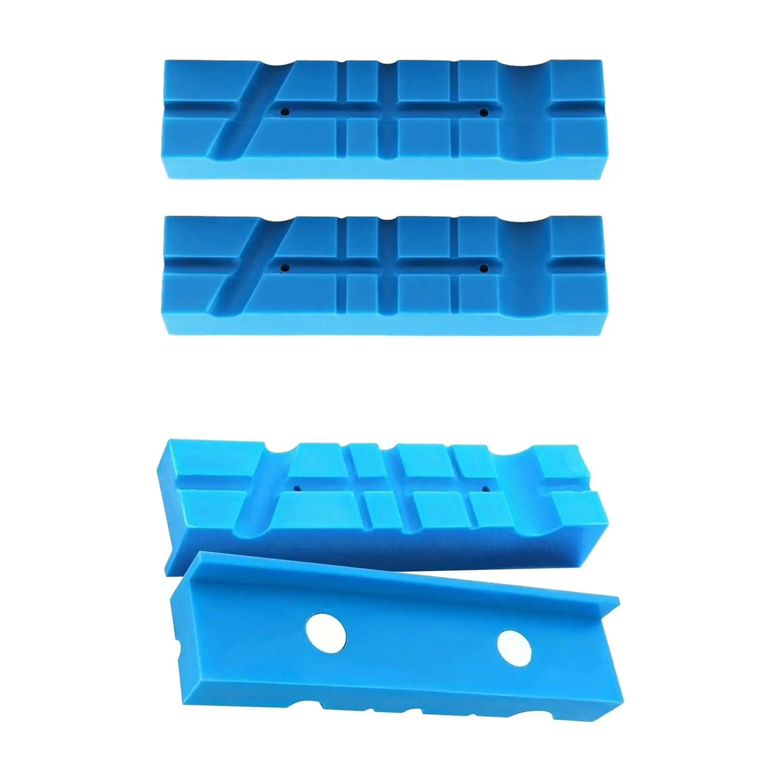 2개 바이스 조 패드 멀티 그루브 텍스처 인서트, 범용 벤치 조 패드