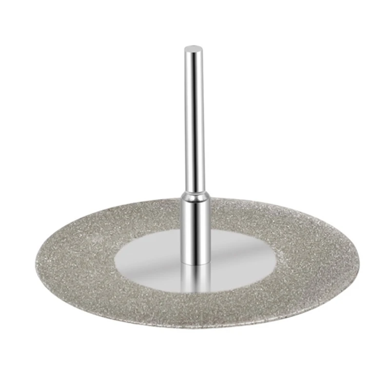 50/60mm Diamond Cutting Disc Grinding Wheel Circular with 3mm Shank Drill Bit Rotary Tool