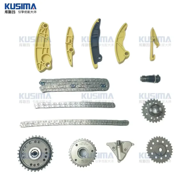 【Premium Quality Daria】 KUSIMA Engine Parts 204DTD 204DTA Timing Chain Rebuild Kit Sprocket Gear Kit for Range
