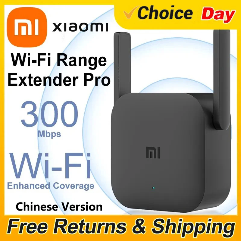 Xiaomi Repeater WiFi Pro Mi Amplifier 300M 2.4G Network Expander Router Power Extender Roteador 2 Antenna for Router Home Office