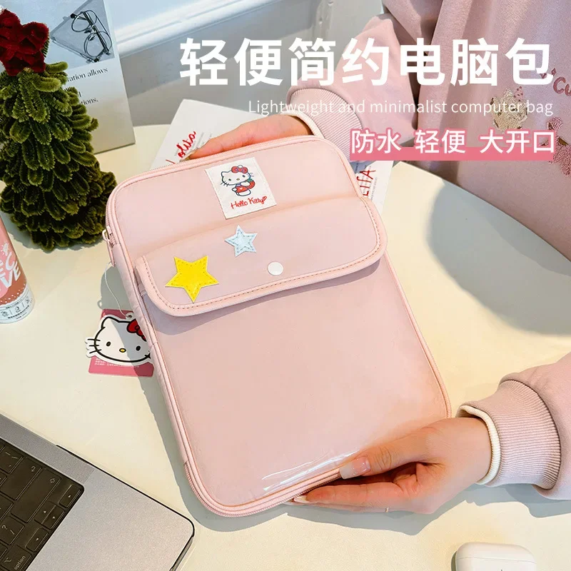 Sanrio Kawaii Bags Cartoon Fashionable IPad Tablet Storage Case Inner Pouch 11 Inch Laptop Puese Hello Kitty Bag