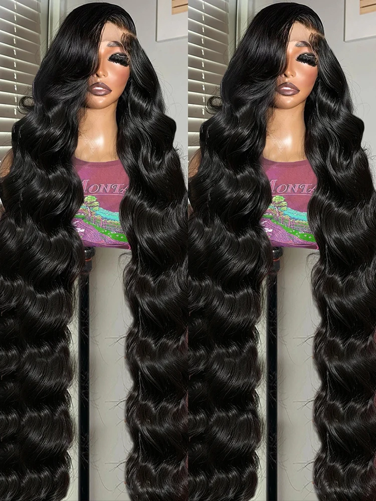 

300 Density 13x6 HD Lace Front Human Hair Wigs Brazilian 40 50 Inch Body Wave Lace Front Wig For Women Glueless Wigs Human Hair