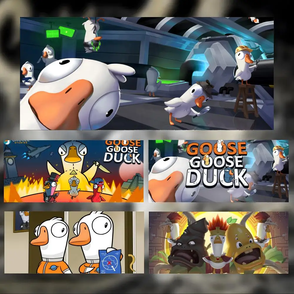 

Funny Popular Game G-Goose Goose Duck Mouse Pad Large Thick Desk Pad Stitched Edges Gaming Mouse Mat for PC