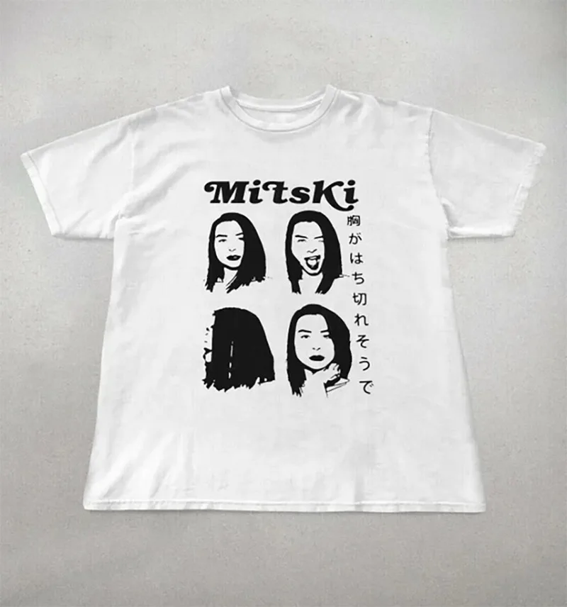 New Popular Mitski White T-Shirt Cotton Full Size Unisex