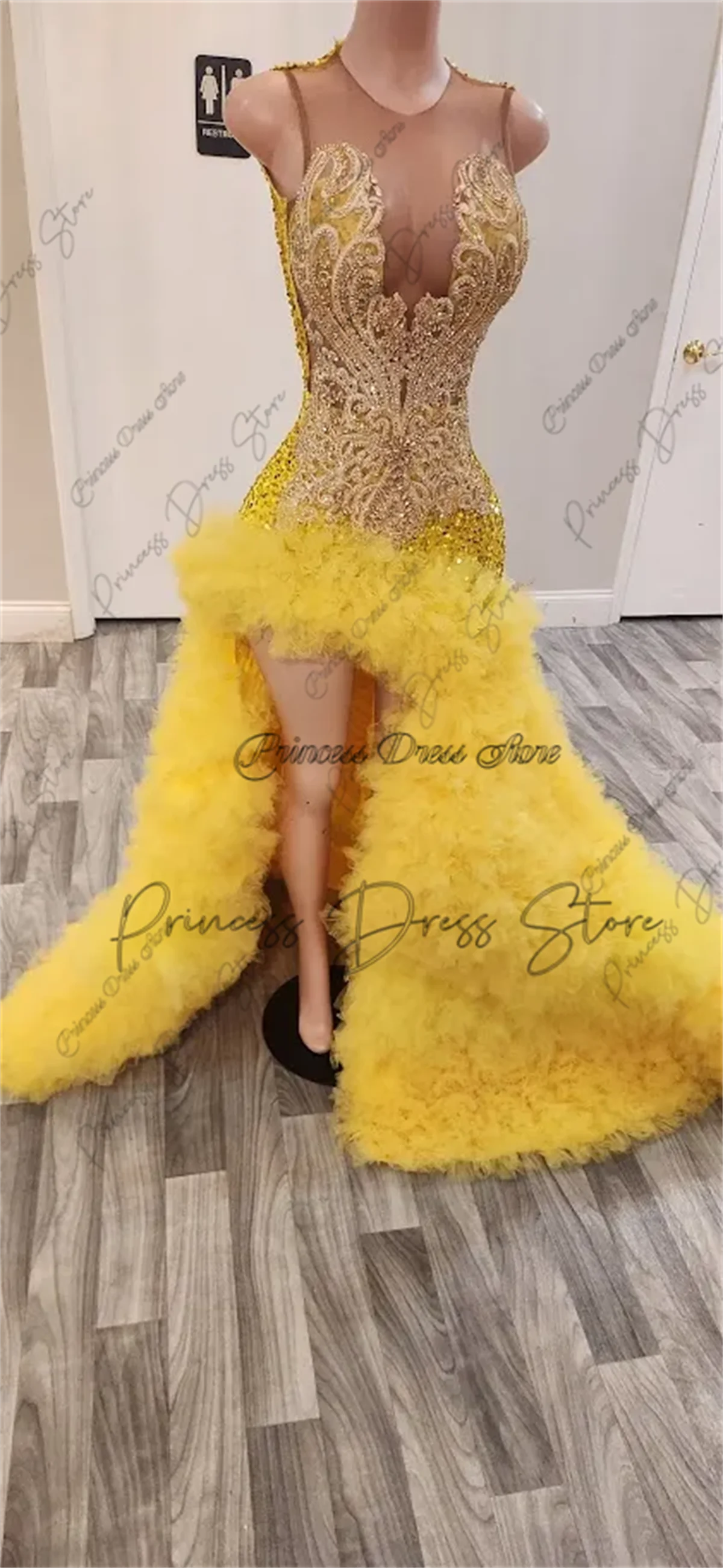 Robes de bal de luxe 2025 perles brillantes filles noires robes de soirée élégante robe de soirée sirène robes de soirée personnalisées