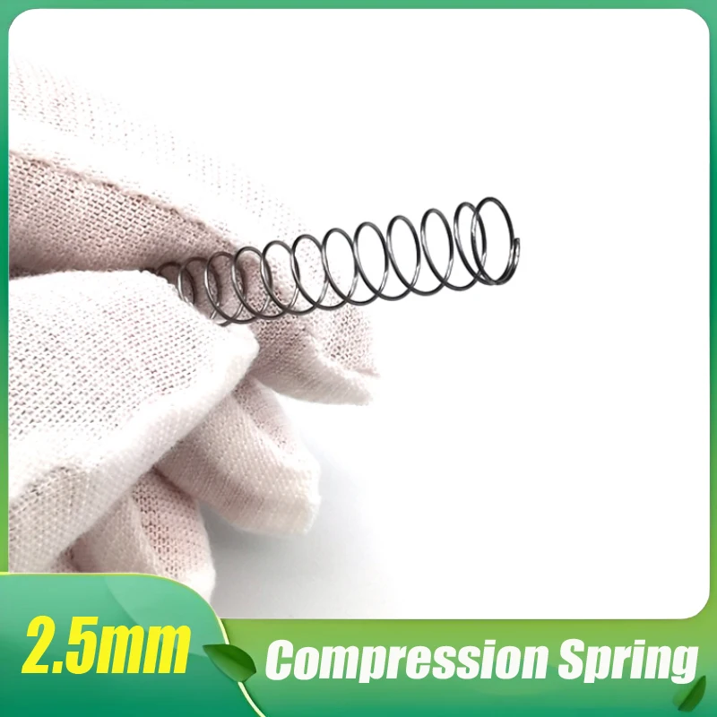

1PCS Diameter 2.5mm 304 Stainless Steel Compression Spring Return Spring OD 10/11/12/13/14/15/16-25mm Length 10 15 20 25-200mm