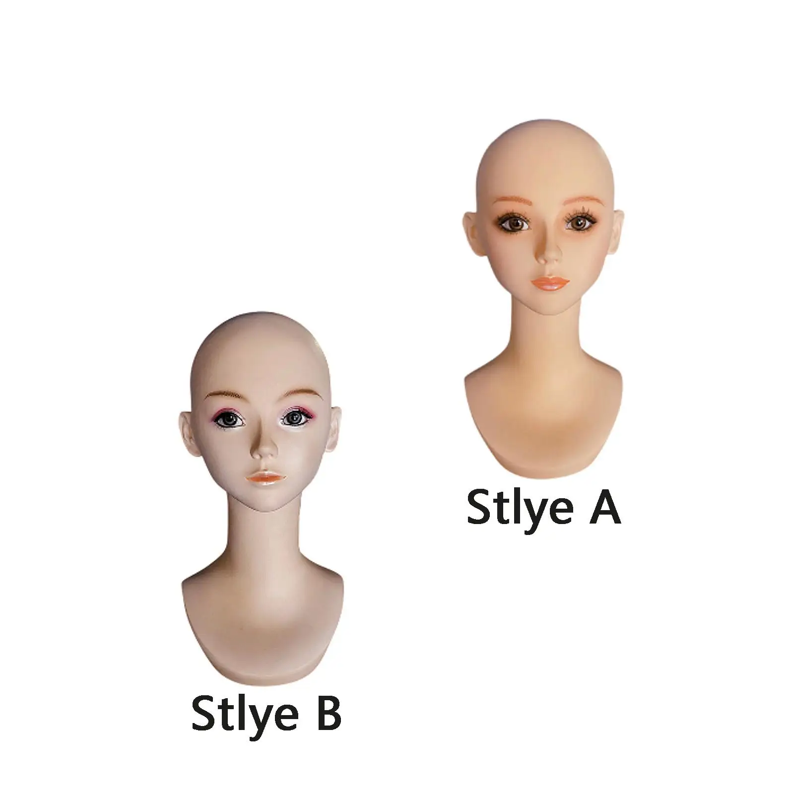 

Женский манекен, голова парика, демонстрирующая подставка, реалистичная многофункциональная голова для демонстрации ювелирных изделий, голова парика для очков, шляпа, серьги