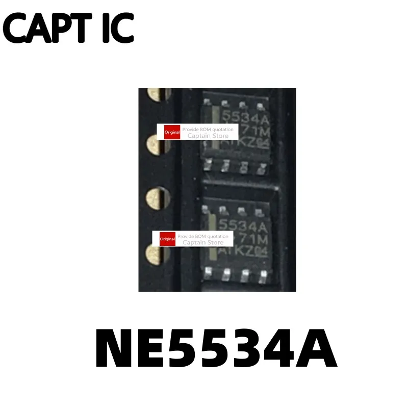 NE5534 remendo, NE5534A, NE5534DR, NE5534ADR, SOP8, 5 PCes