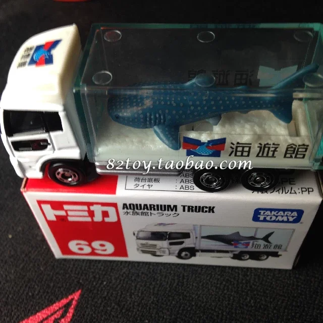 

Takara Tomy Tomica No.69 Nissan Diesel Quon Aquarium Truck Alloy Diecast Model Replica Toys for Children Boys