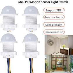 1/2PCS Smart PIR Sensor Detector Switch 110V 220V Human Body Infrared Motion Sensor Indction Auto On Off Light Switches