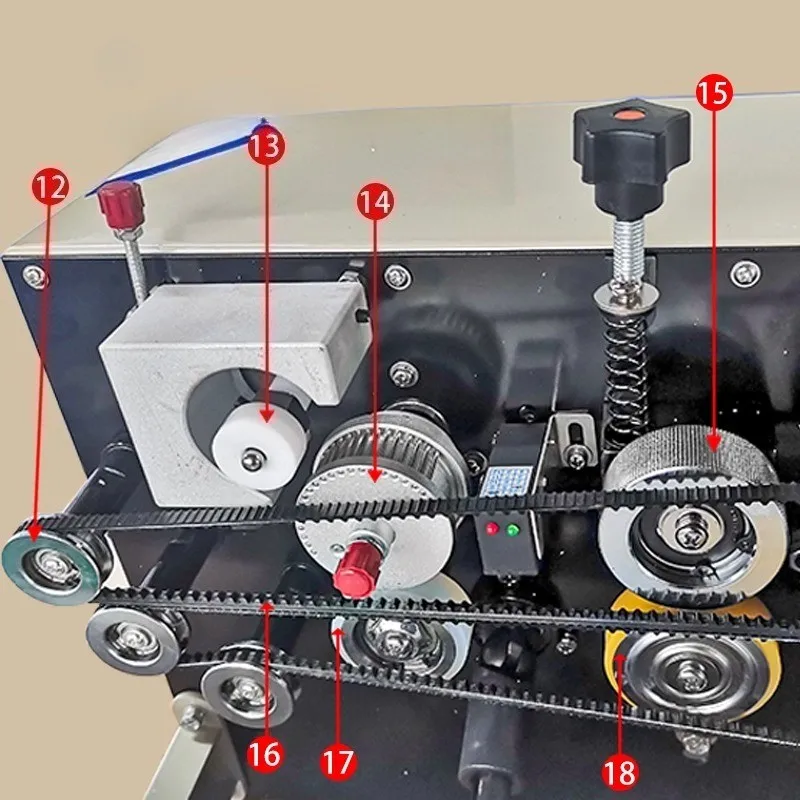 

Запасные части для ленточного запайщика FRBM-810: нагревательный блок для чернильного ролика