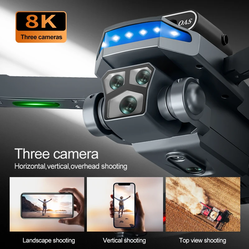 P18 جديد RC الطائرة بدون طيار المزدوج 4K كاميرا الطائرة بدون طيار تجنب العوائق كوادكوبتر التحكم الإلكتروني المهنية الطائرة بدون طيار طفل دمى هدايا #2