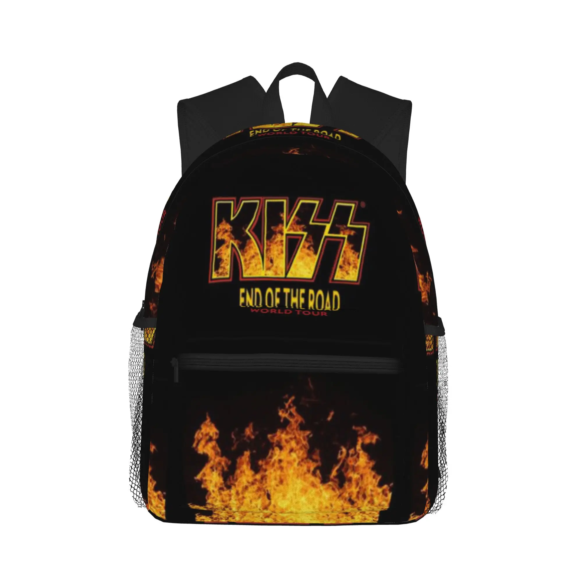 Mochila informal KISS End Of The Road World Tour Spaceman Catman Starchild Demon para estudiantes y adultos, mochila para hombre