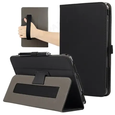 For Blackview Tab 60 Case Kids 8.68" Tablet PC Folio PU Leather  Cover with Hand Strap