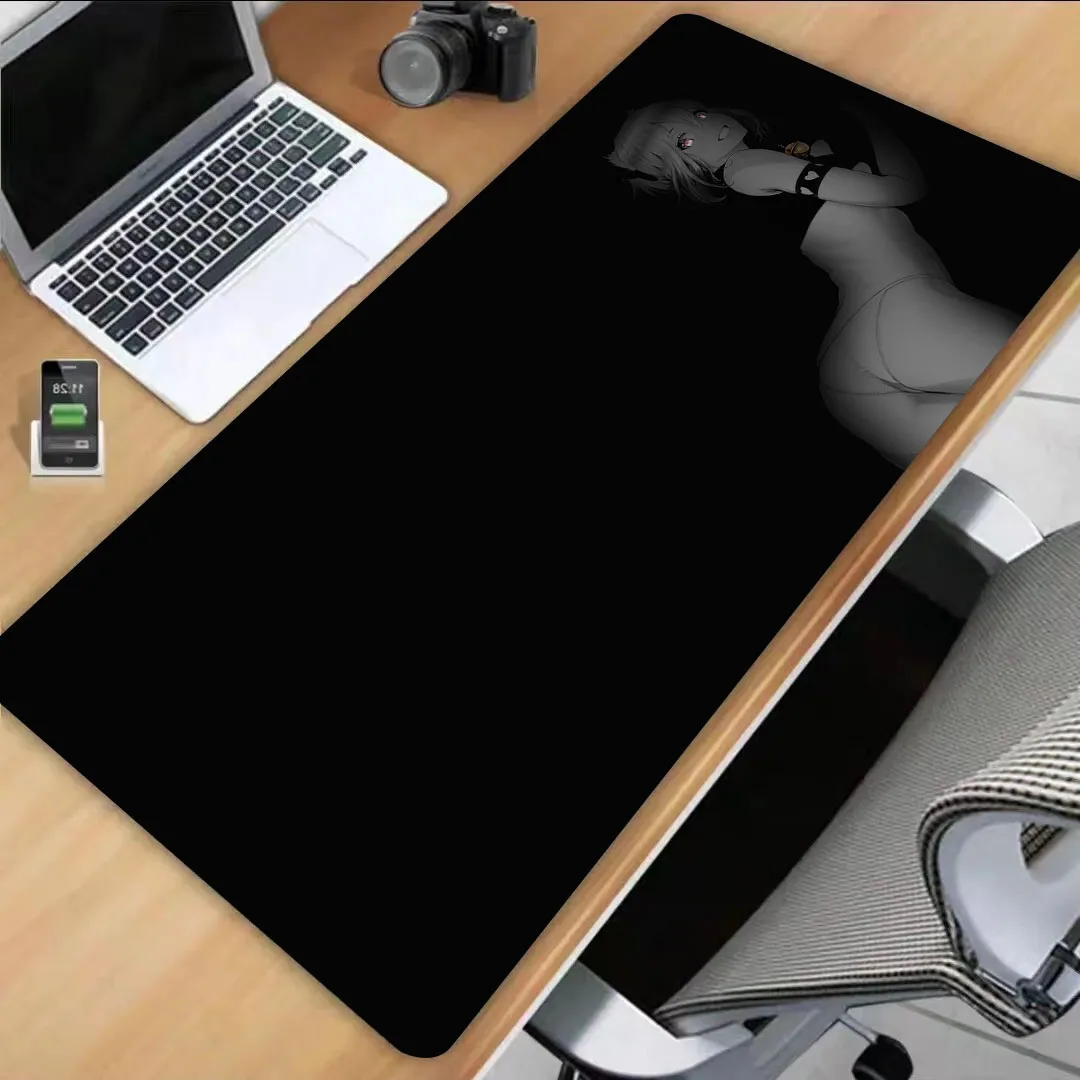 

Black series mouse and keyboard pads, rubber thickened edges, durable and easy to clean