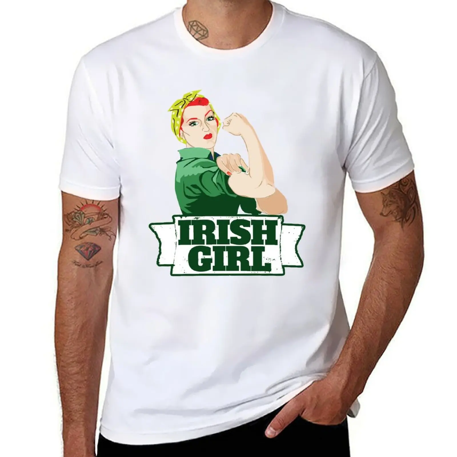 

Irish Girl T-Shirt funny t shirts cotton cotton t shirts high quality T-Shirt