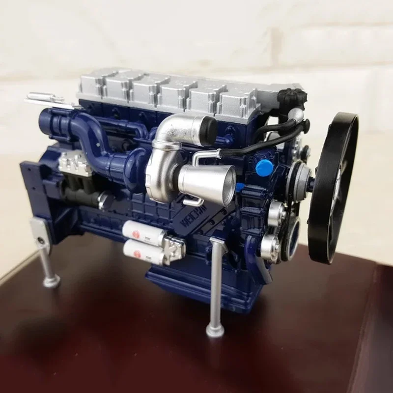 Weichai WP13H Engine 1:12 Alloy Simulation High-performance Finished Model 13-liter Engine Metal Boutique Collectible Model