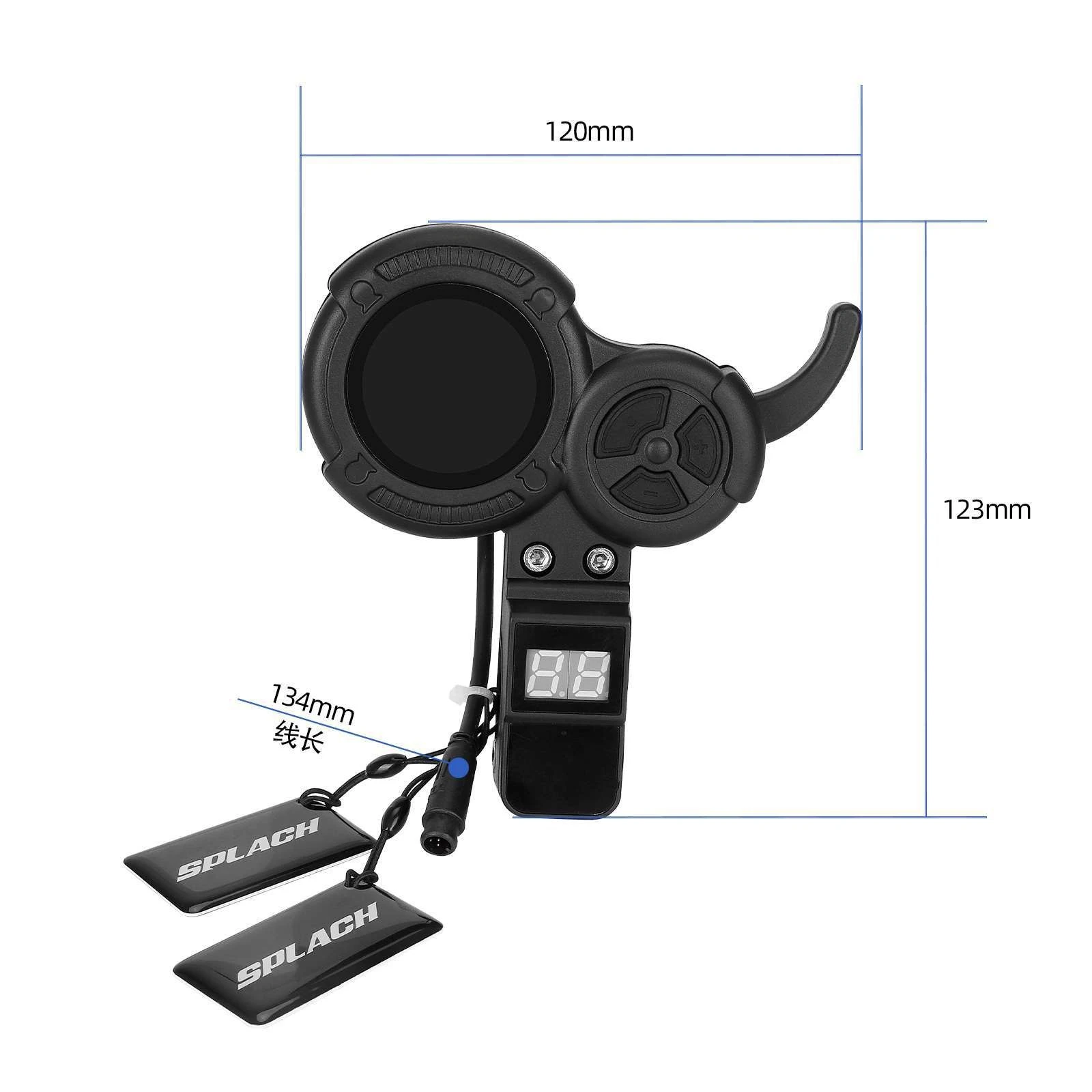 6 Pin Dashboard Throttle For VSETT 8 9 10+ 11+ Electric Scooter LED Display Instrument With NFC Card Repair Spare Parts