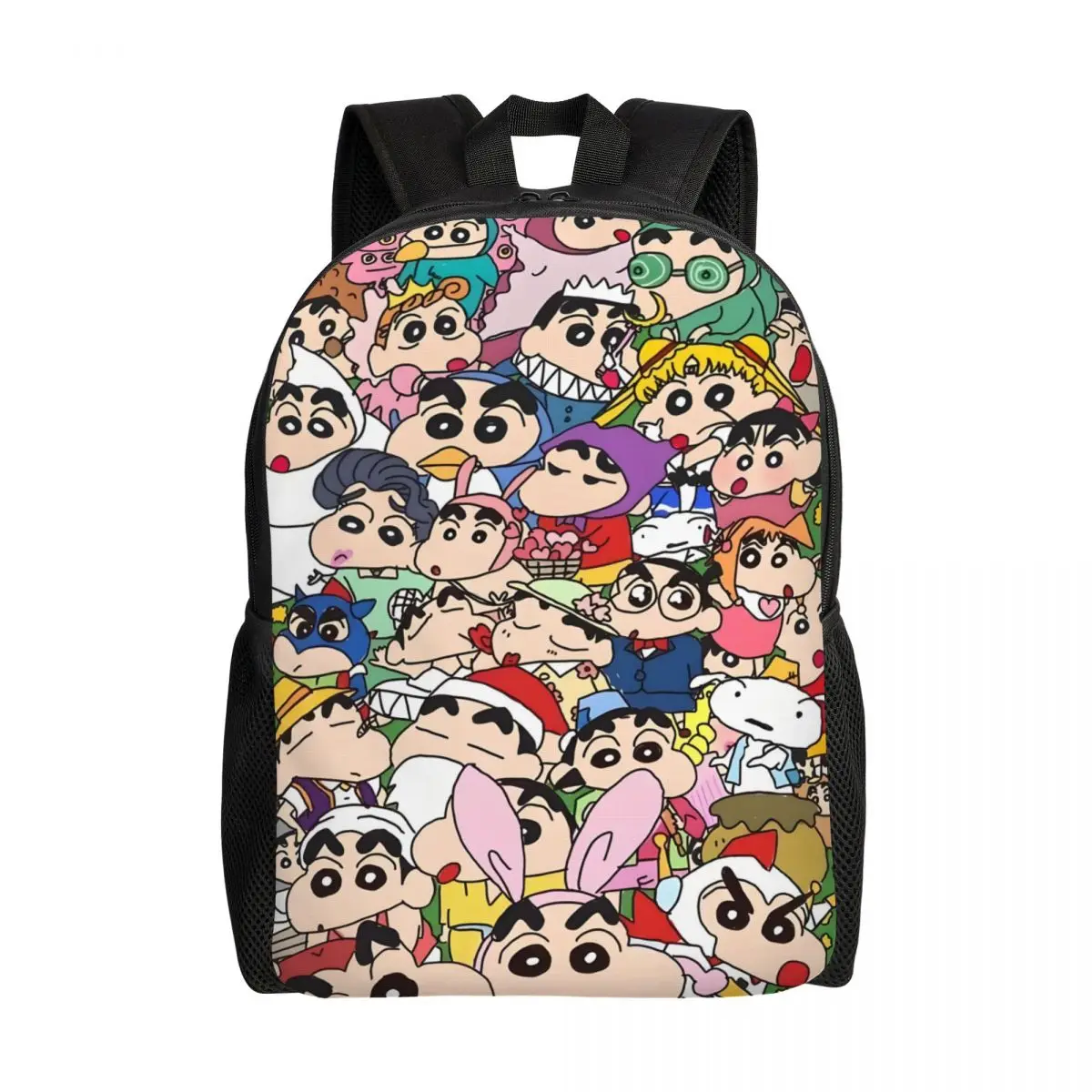 Mochila con estampado 3D de C-Crayones Shin-chanes para niñas, niños, escuela, universidad, bolsas de viaje, mochila para mujeres y hombres, mochila para ordenador portátil de 15 pulgadas