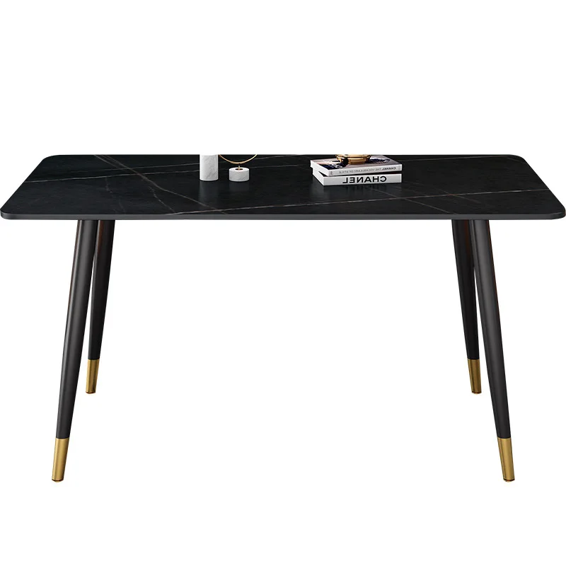 

Slate, dining table, household, small apartment, living room, Italian, light luxury, rectangular, modern, simple