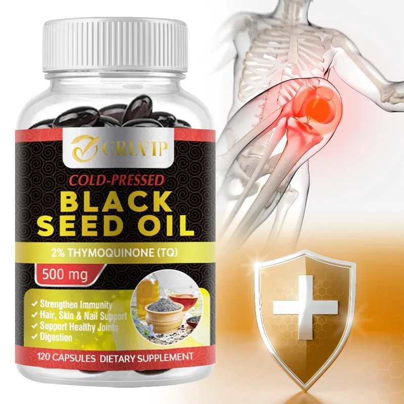 

Black Seed Oil Capsules Support Overall Health Immune System Support Promotes Respiratory Health Antioxidant Non-GMO