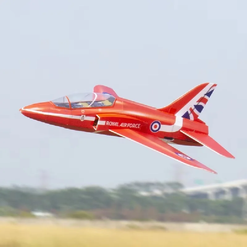 Royal Air Force Red Arrow Hawk Trainer 30Mm 1S Ducted Fan 3 Channel Fixed Wing Rc Airplane With Gyro Self Stabilizing Full Set