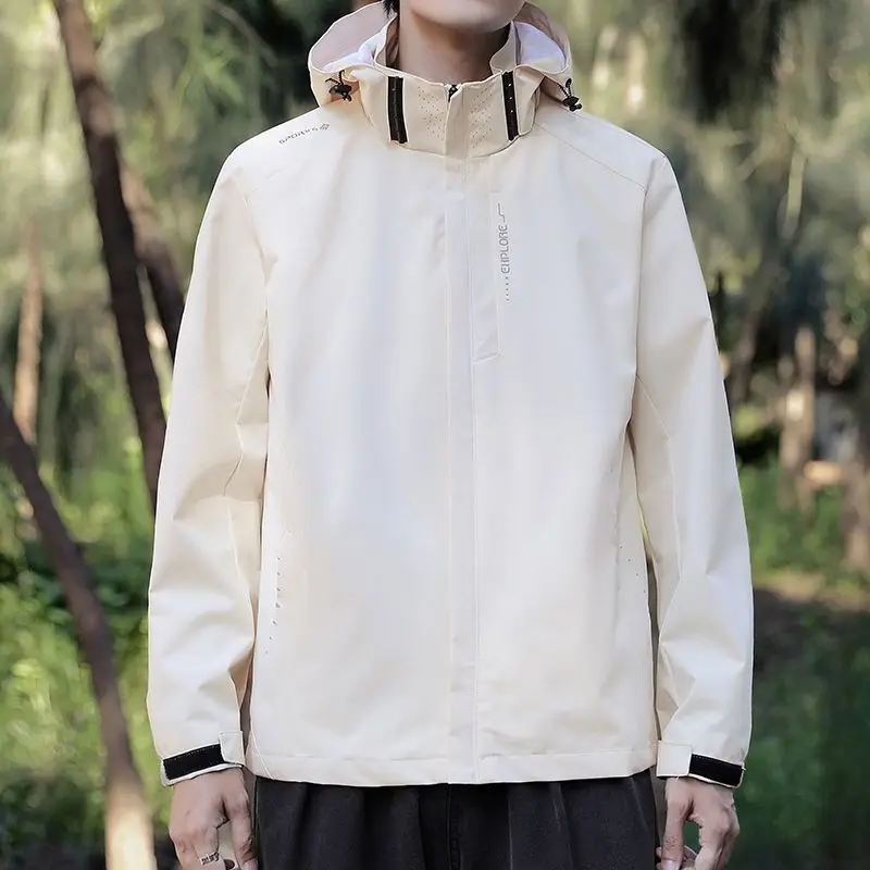 Men's Waterproof Windproof Jacket: Versatile for Climbing, Hiking, Fishing & Cycling