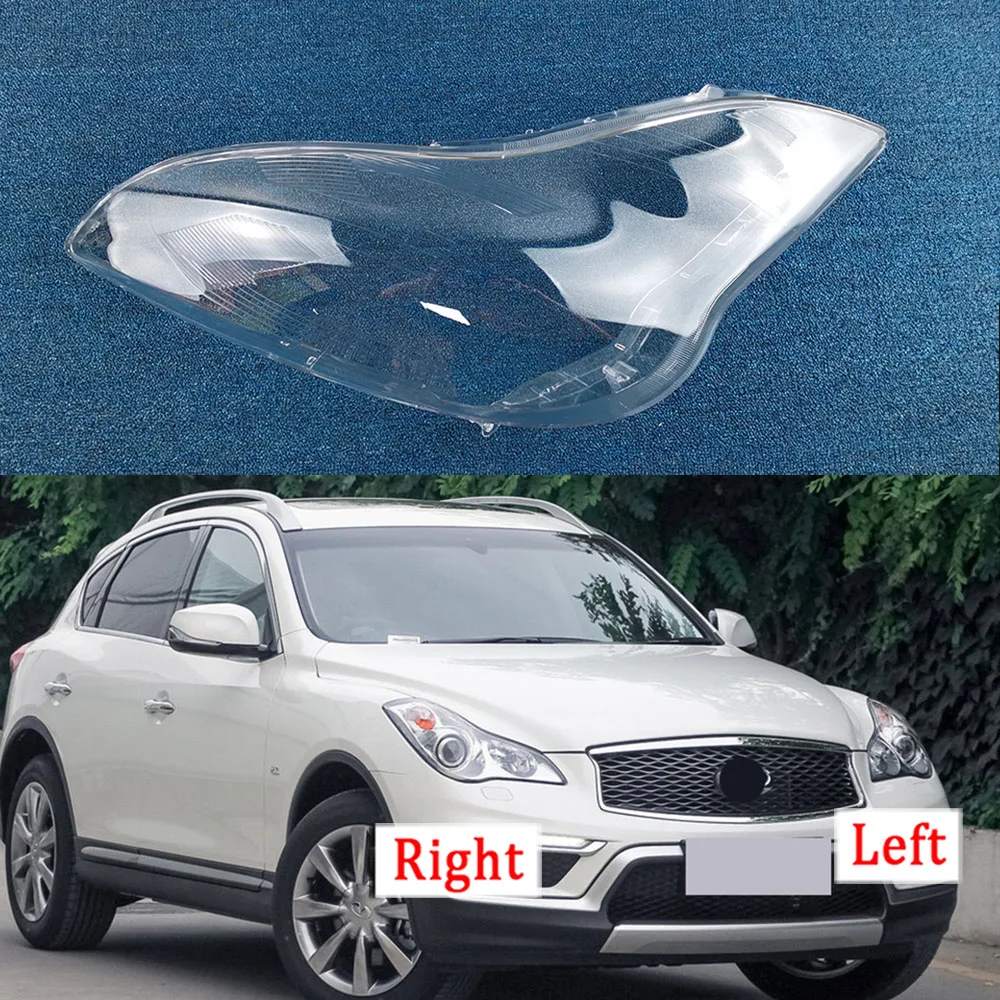 

For Infiniti QX50 EX25 EX35 2008~2015 Front Headlight Lens Cover Auto Shell Headlamp Lampshade Glass Lampcover Head Lamp Light