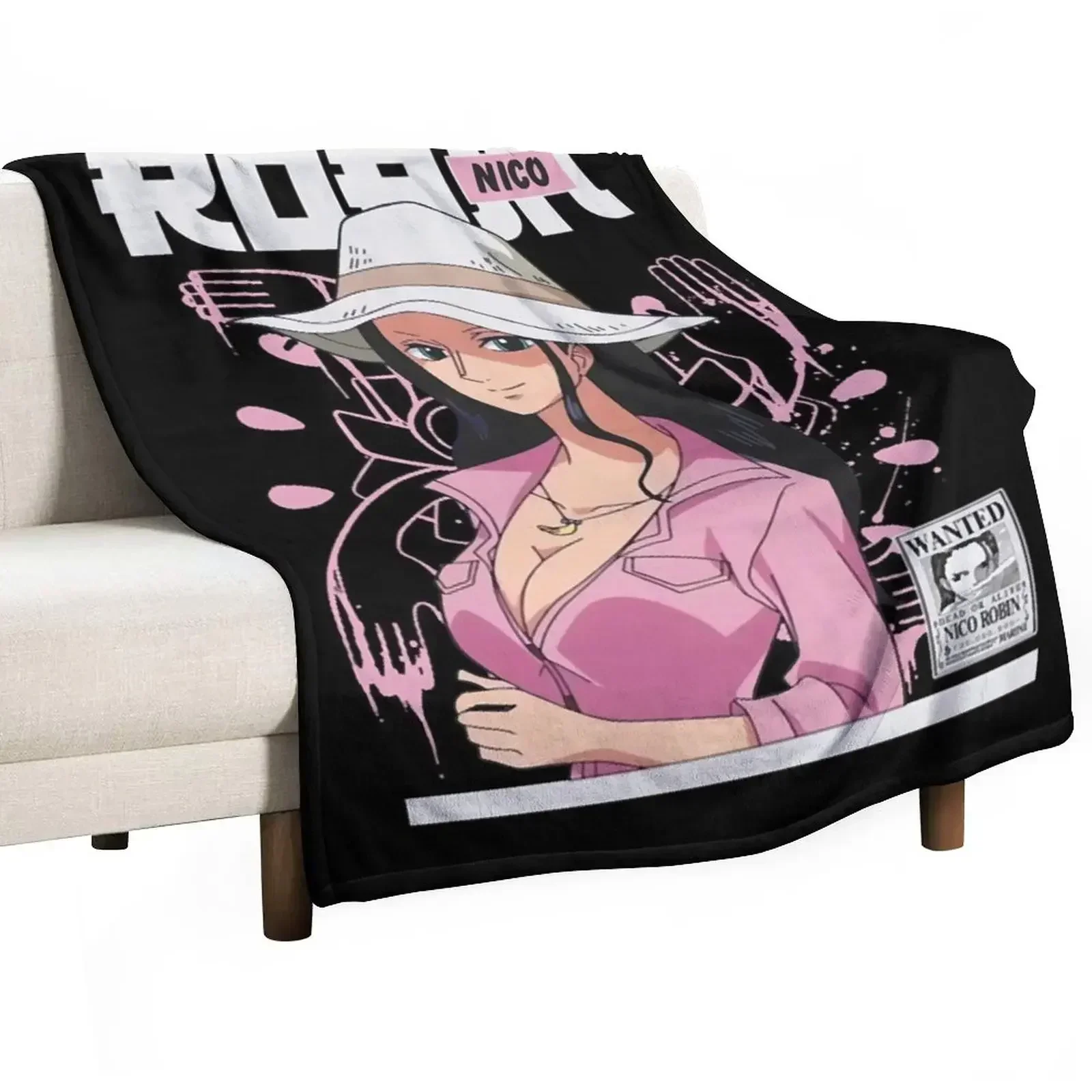 

Nico Robin v1 - Tshirt Throw Blanket decorative Luxury Throw Blankets