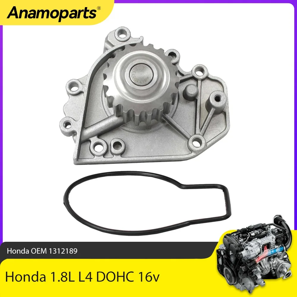 

Engine Water Pump with Gasket Fit 1.8 L 2.0 L For Honda Acura Integra Integra CR-V 1.8L 2.0L L4 DOHC 16v 1996-2001 OEM 1351400