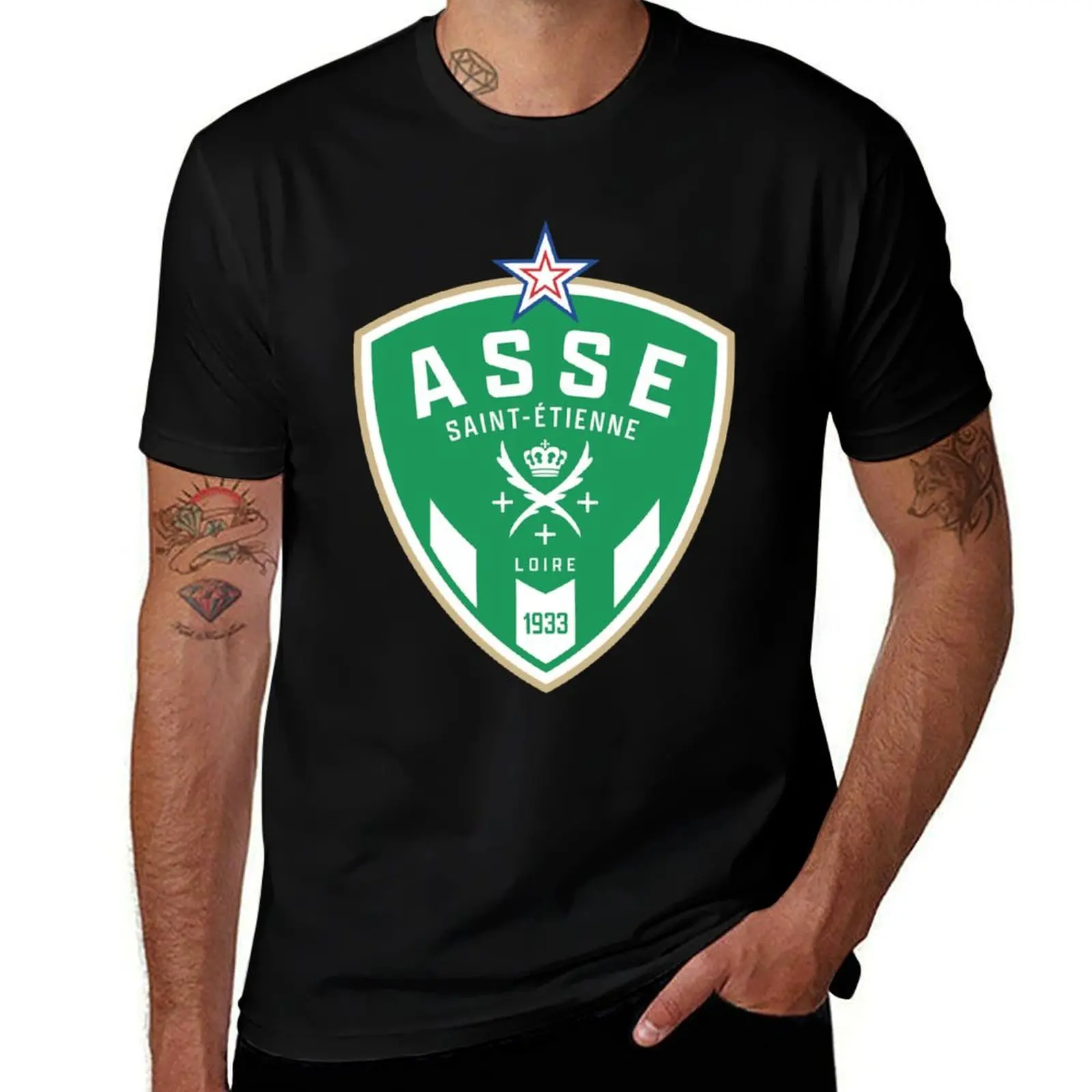 

ASSE - Saint Etienne T-Shirt graphic t shirts for man printed t shirts for man men t shirt cotton 100% T-Shirt