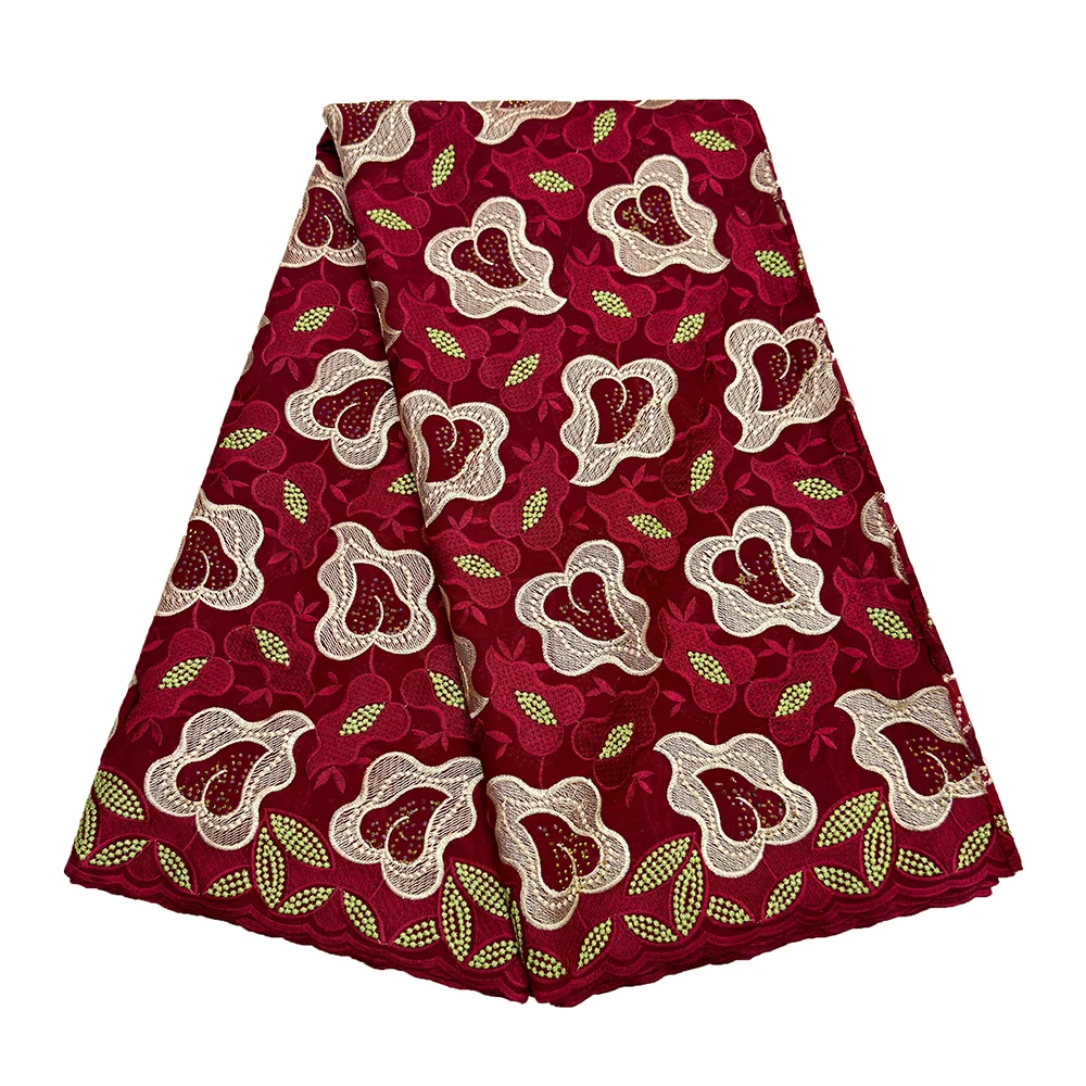 الفرنسية تول الدانتيل نسيج القطن جودة عالية أنيقة 5 ياردة فستان الزفاف المواد السويسري الفوال نسيج القطن الدانتيل للنساء