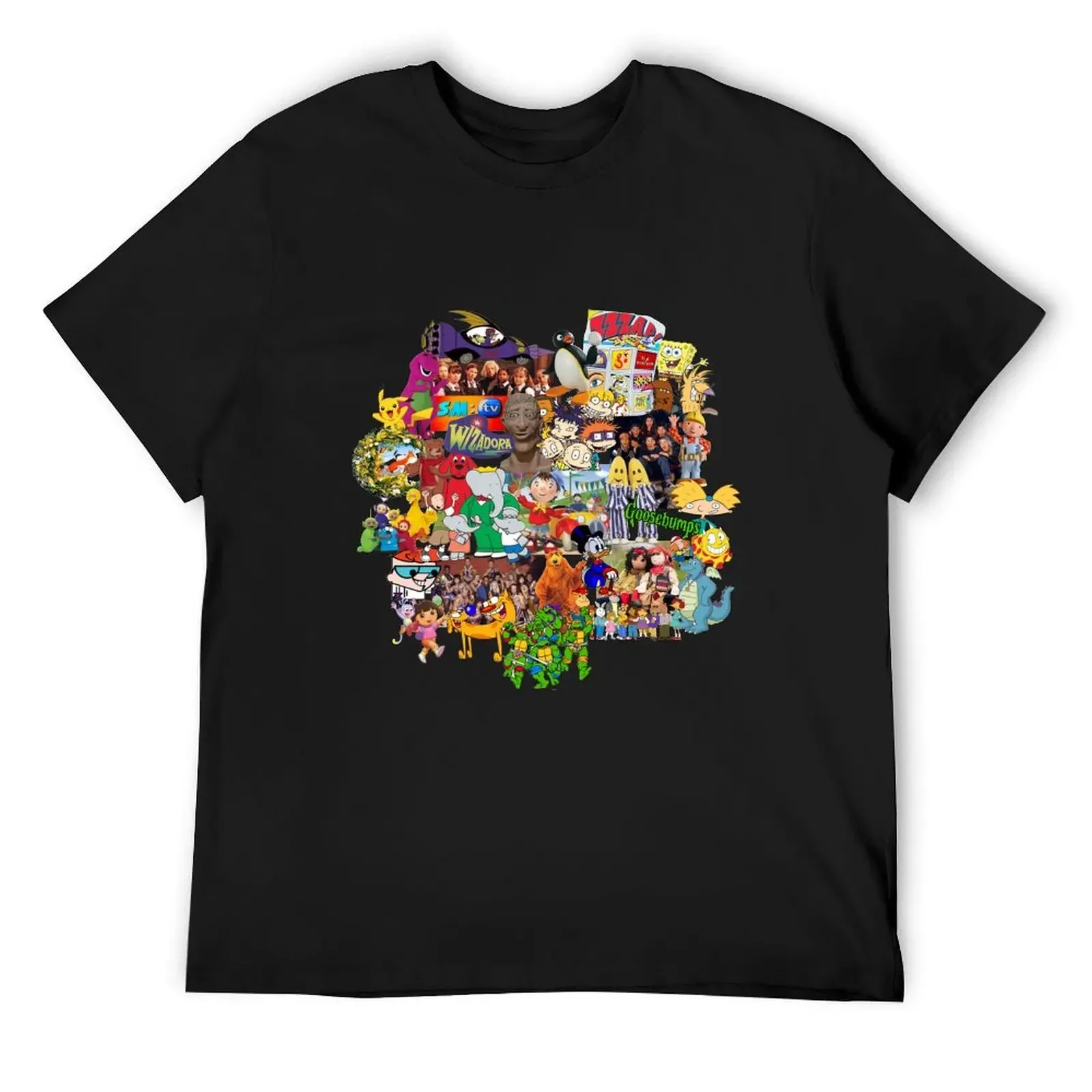 1990's Childrens TV Shows - Mashup of the 90's T-Shirt anime tshirt oversized graphic tee cute clothes mens workout shirts