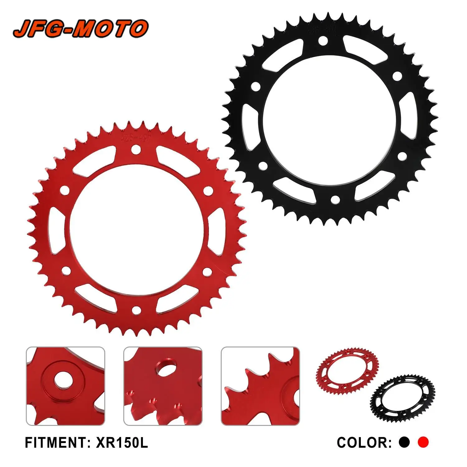 Motorcycle Accessories Chain Sprocket CNC Rear Gear Sprocket For HONDA XR150 XR 150 Dirt Pit Bike Off-Road Modify Upgrade Parts