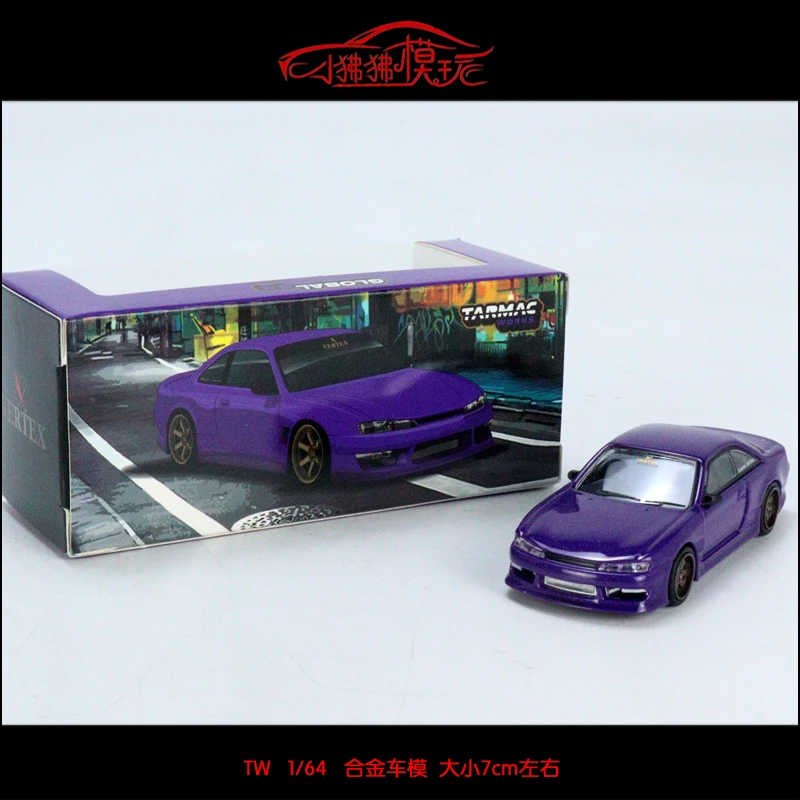 

Tarmac Works 1:64 VERTEXSilvia S14 Diecast Collection of Simulation Alloy Car Model Children Toys