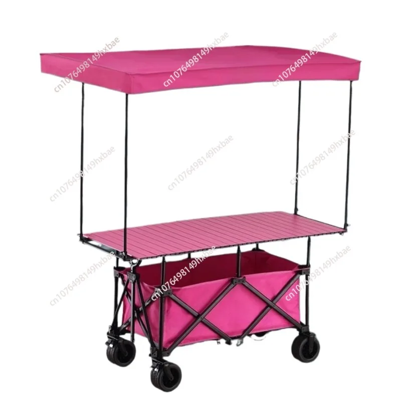 

To the mountain camper plus stall cart trolley folding dining cart sausage sushi sandwich