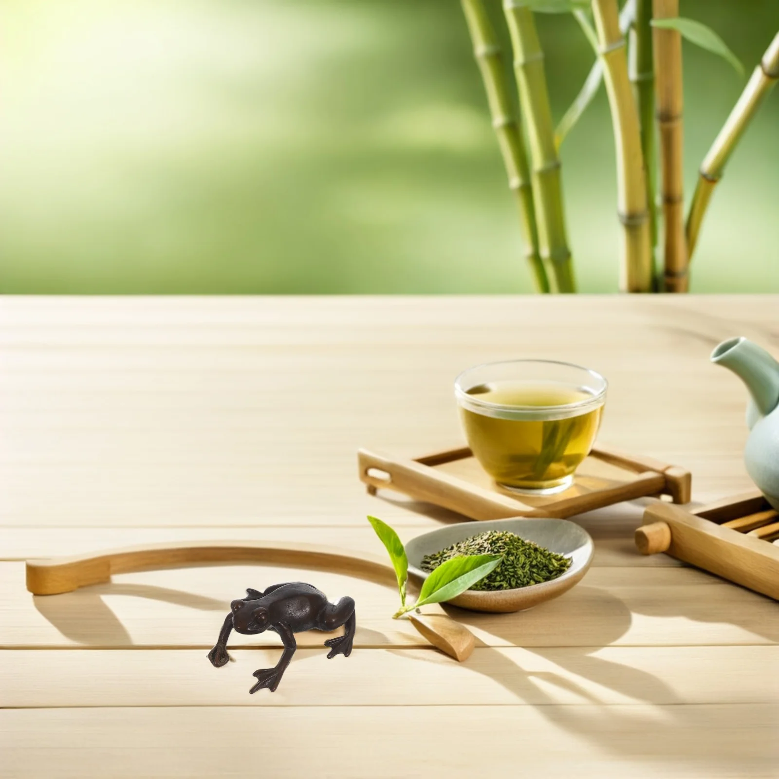 

Copper Frog nament Sculpture Statue Desktop Decor Vintage Figurine Creative Tea Pet Delicate Smooth Surface Fine Detail Quality