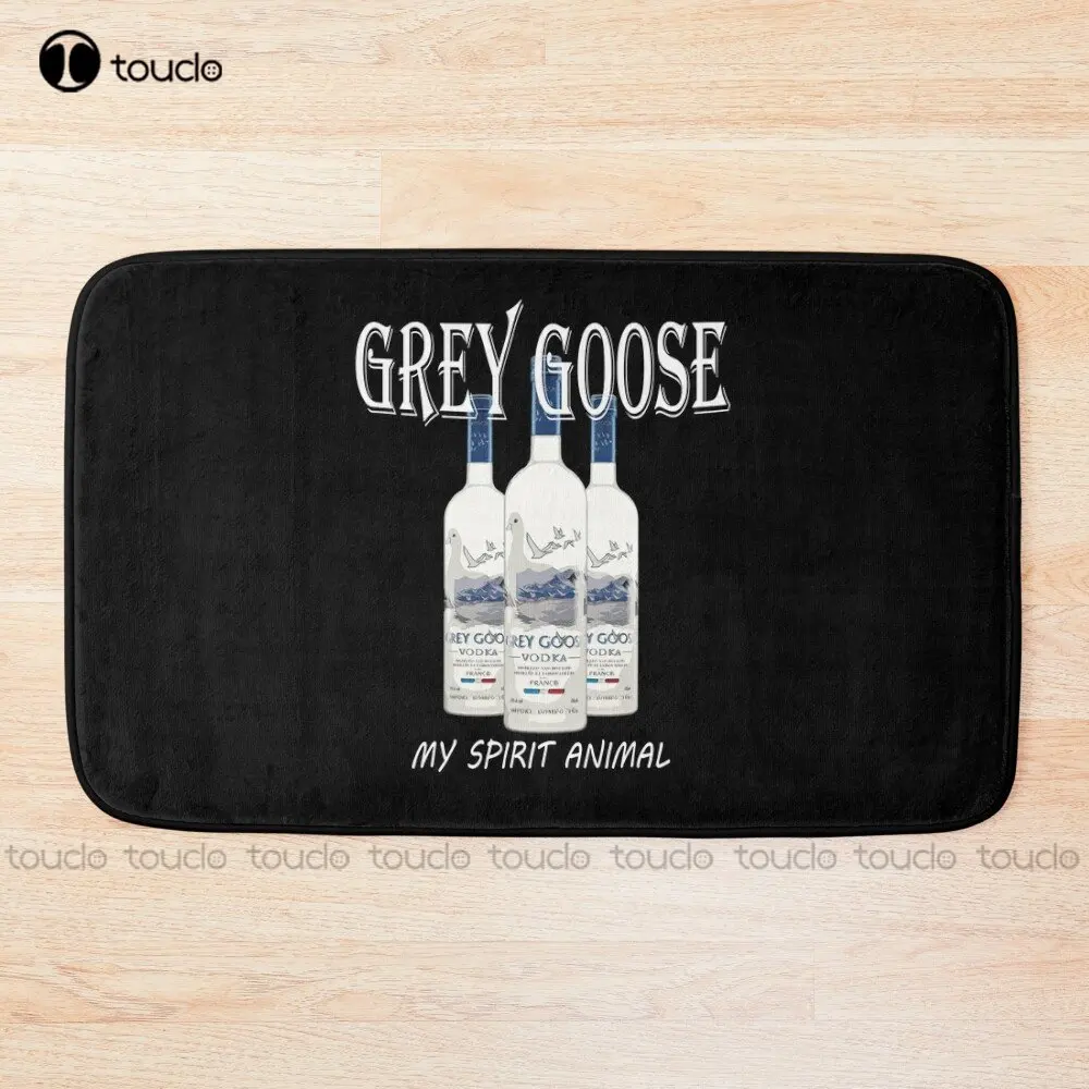 Grey Goose My Spirit Animal Vodka | Funny Bath Mat Non-Slip Bathroom Carpet Soft Bathroom Rugs