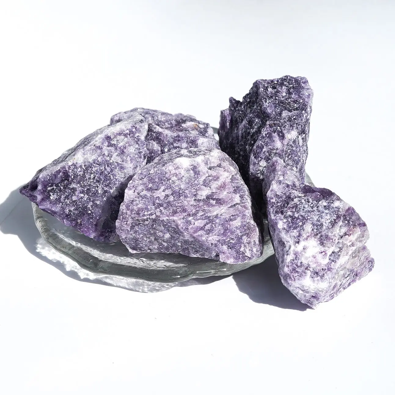 

50g Natural Irregular Lilac Lepidolite Mineral Raw Healing Stone Aquarium Garden Ornament Decoration Crystal Quartz Specimen