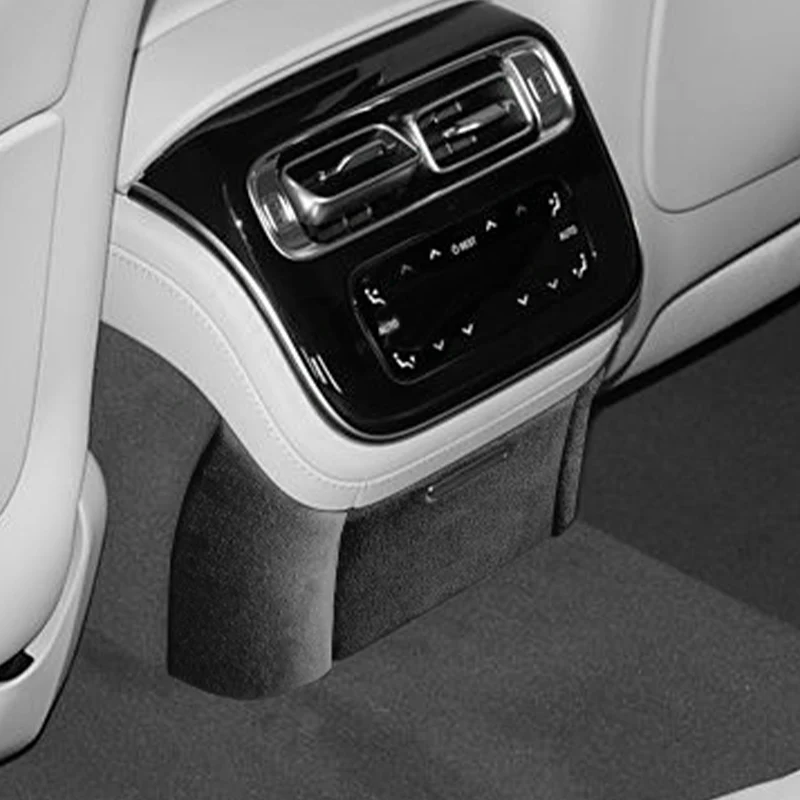 

For Mercedes S-Class W223 Maybach Car Rear Air Vent Anti Kick Board Trim Cover Sticker Made of Alcantara Interior Accessories