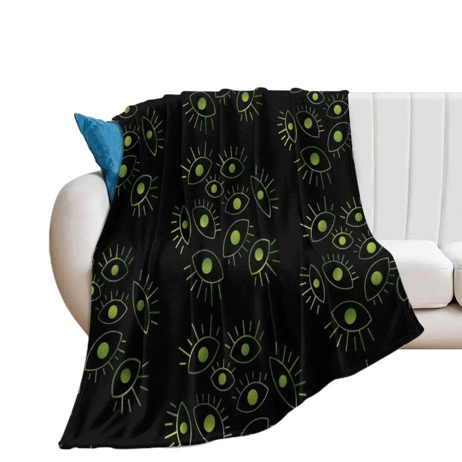 

Eyes of the Void Throw Blanket Hairys Moving halloween Blankets