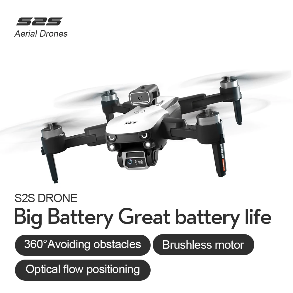 

NEW S2S Mini Drone 4k 8K 6K HD Camera Obstacle Avoidance Aerial Photography Brushless Motor Foldable Rc Quadcopter Kid Toy gift