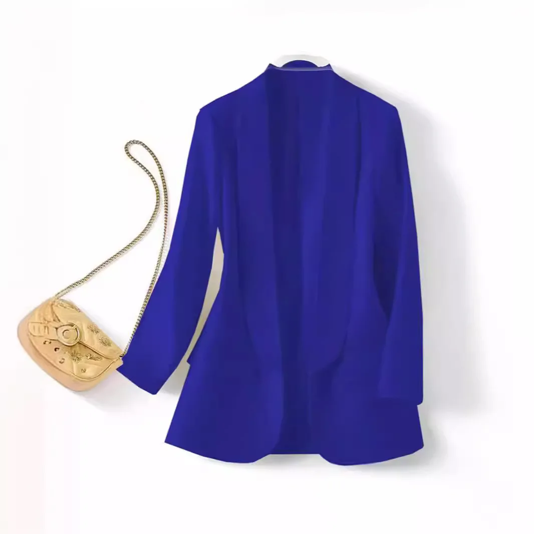 ربيع الخريف الكورية Sle طويلة Sve تخفيف لون نقي الشرق الأوسط معطف المرأة ort ملابس خارجية ألياف البوليستر 00% #2