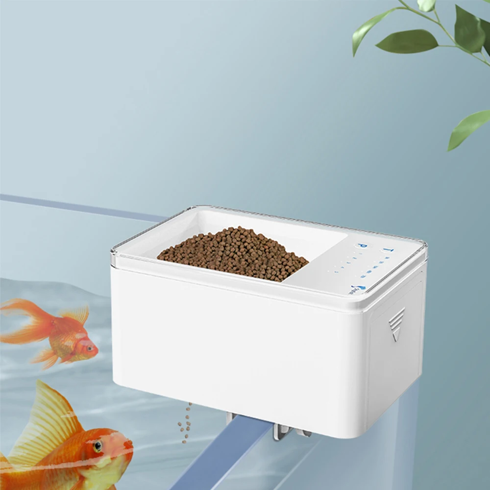 

Smart Aquarium Automatic Fish Feeder, Fish Food Dispenser, Mini Feeding Device, Timed Fish Feeder for Aquarium